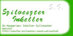 szilveszter inkeller business card